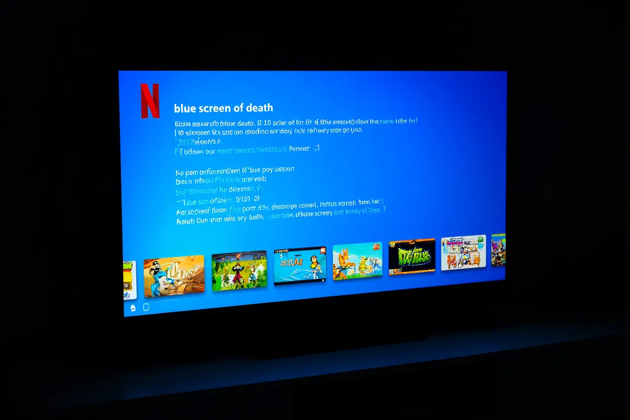 Windows представила новое обновление: «Синий экран смерти» теперь с функцией Netflix и мини-играми
